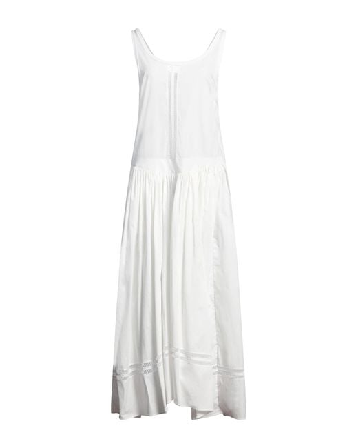 DIOTIMA White Maxi Dress Cotton