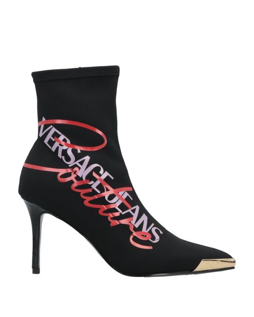 Versace Jeans Couture Black Ankle Boots