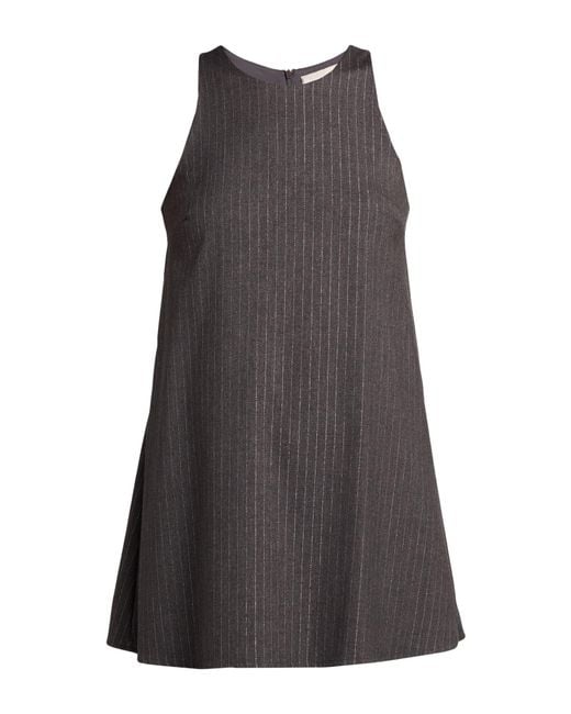 White Wise Gray Playsuit Polyester, Rayon, Elastane