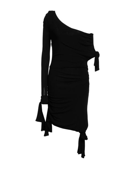 MSGM Black Mini Dress Viscose