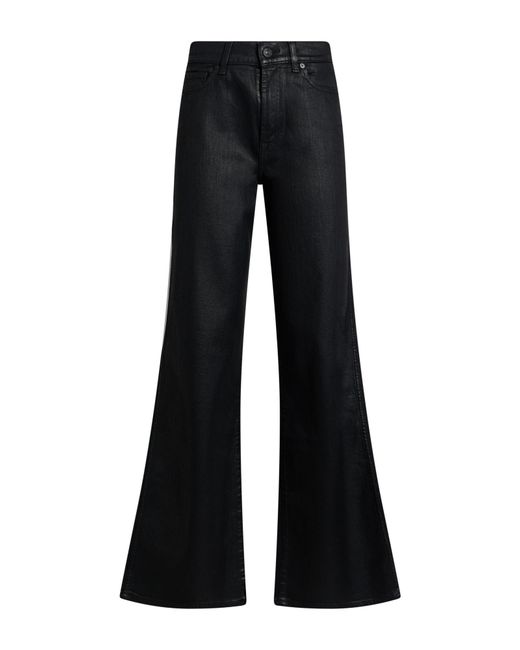 7 For All Mankind Black Jeans Cotton, Elastane
