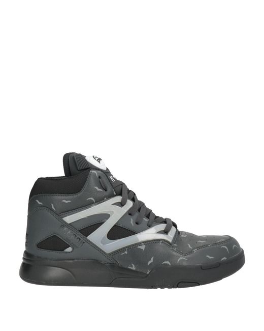 Reebok Black Charcoal Sneakers Leather for men