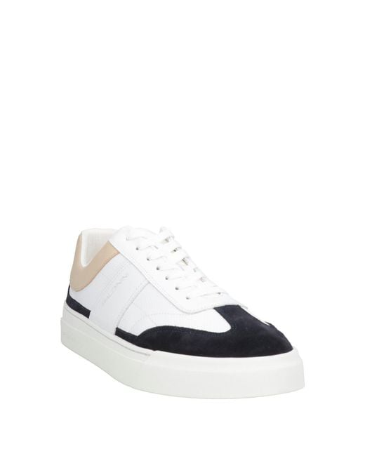 Baldinini White Sneakers Calfskin for men