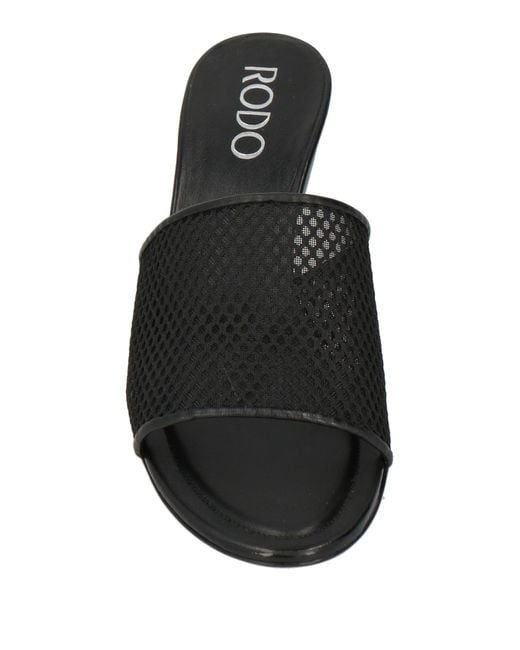 Rodo Black Sandals