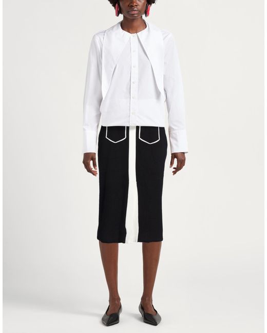 Karl Lagerfeld Black Midi Skirt