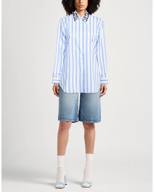 N°21 Blue Light Shirt Viscose, Polyamide