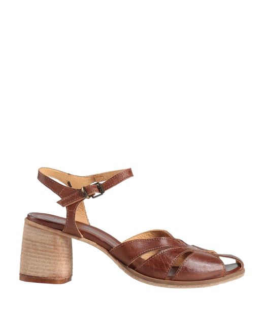 JP/DAVID Brown Sandals Leather