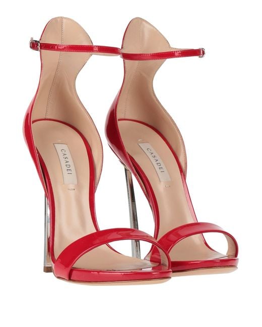 Casadei Sandals in Red | Lyst