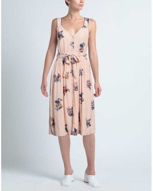 Sessun Pink Midi-Kleid