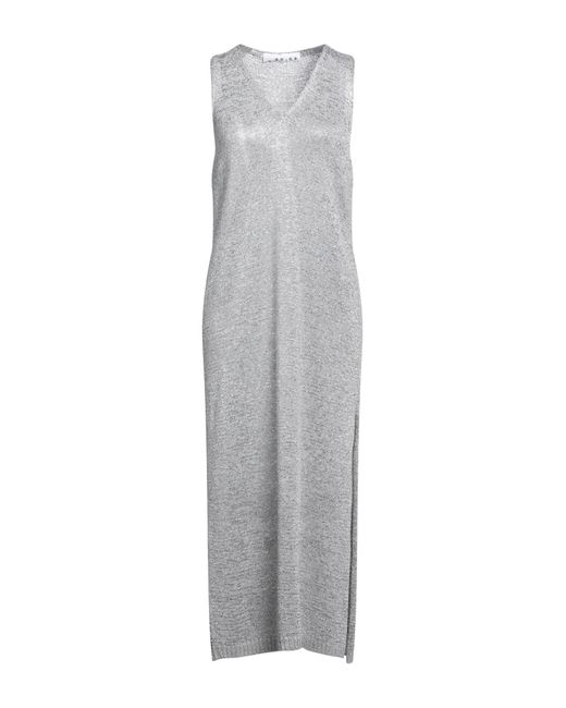 NEERA 20.52 Gray Midi Dress