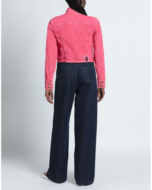 Versace Pink Denim Outerwear