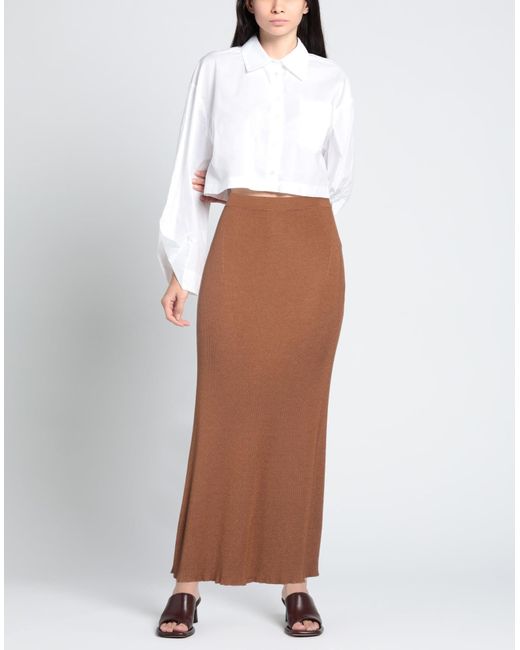 Gabriela Hearst Brown Maxi Skirt