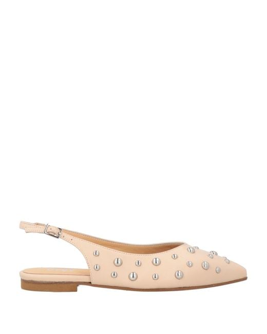 Ovyè Natural Ballet Flats Leather