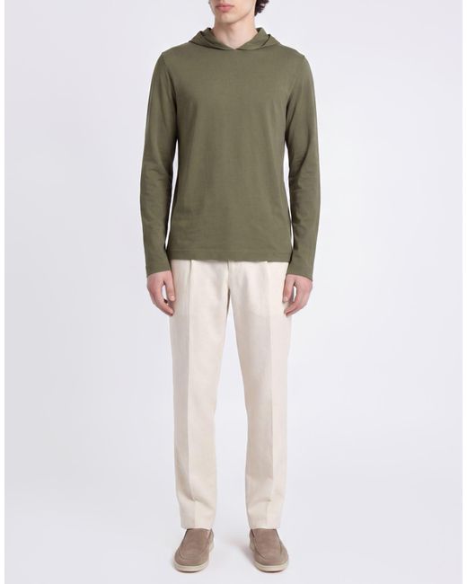 Zanone Green Khaki T-Shirt Cotton for men