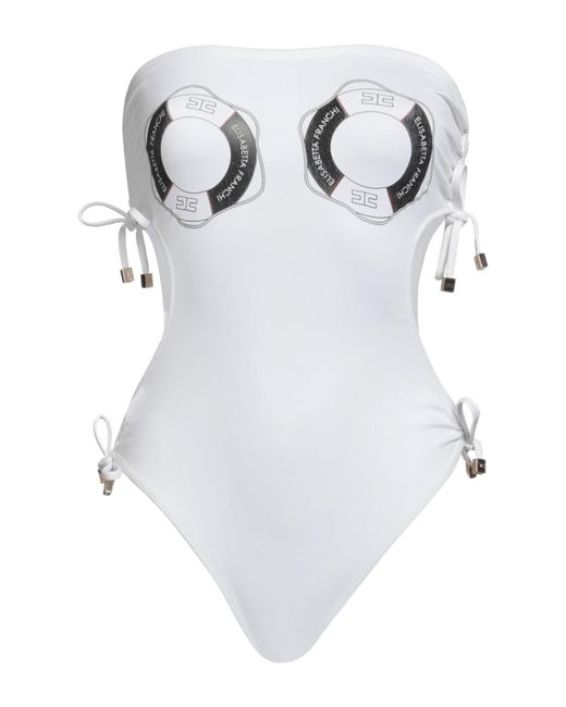Elisabetta Franchi White One-piece Swimsuit