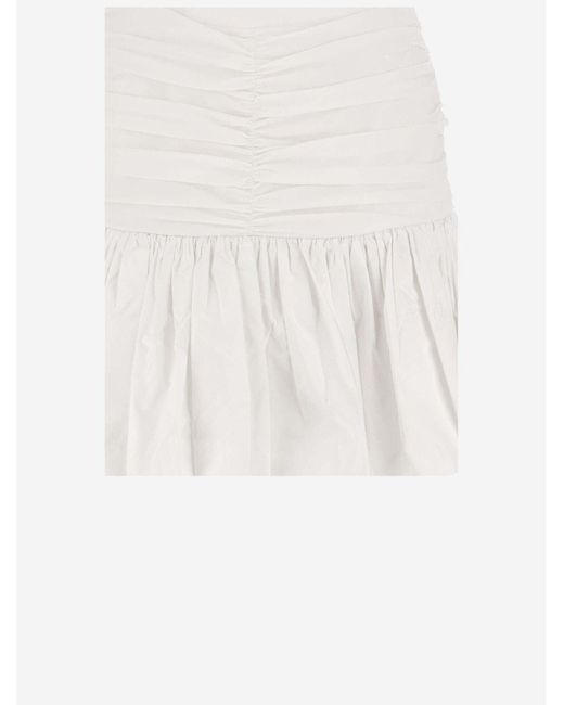 Mini-jupe Patou en coloris White