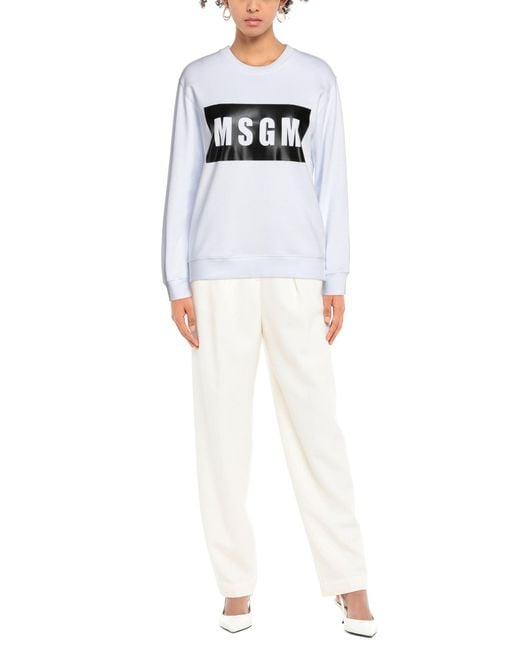 MSGM White Sweatshirt