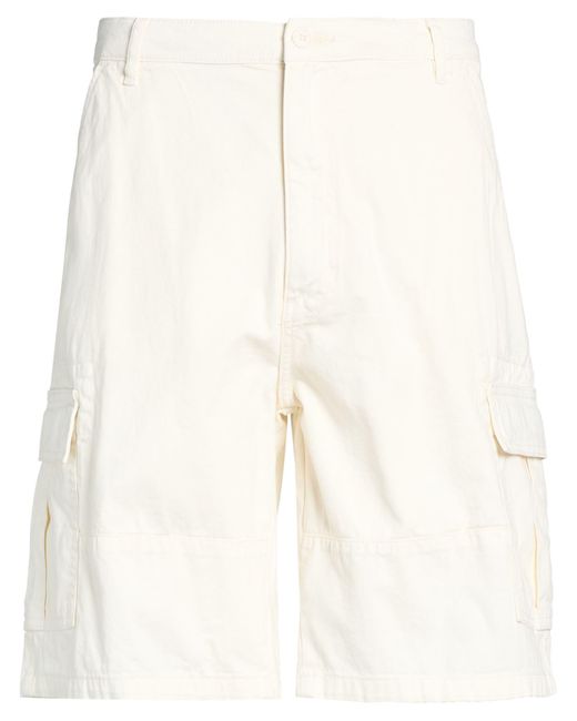 Guess Natural Ivory Shorts & Bermuda Shorts Cotton for men