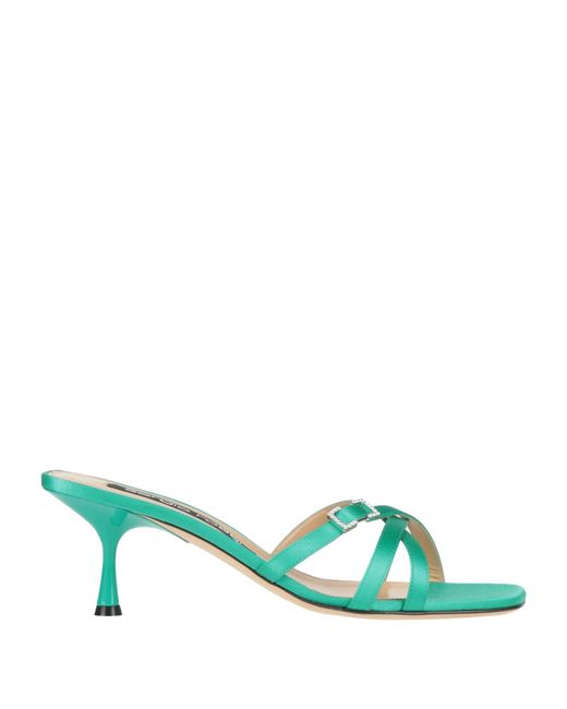 Sergio Rossi Green Sandals