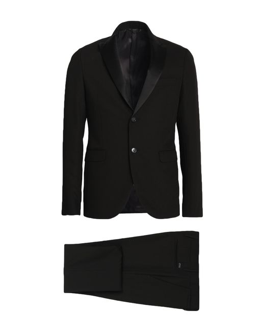 MARCIANO BY GUESS Black Suit Polyester, Viscose, Elastane for men