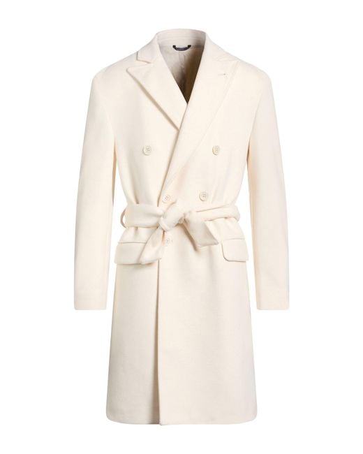Daniele Alessandrini Natural Coat Polyester, Viscose for men
