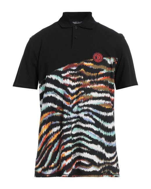 Just Cavalli Black Polo Shirt for men