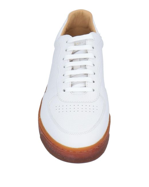 Brunello Cucinelli Sneakers mit Logo-Print in White für Herren