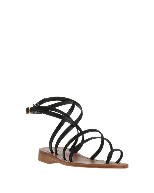 Baldinini Black Thong Sandal