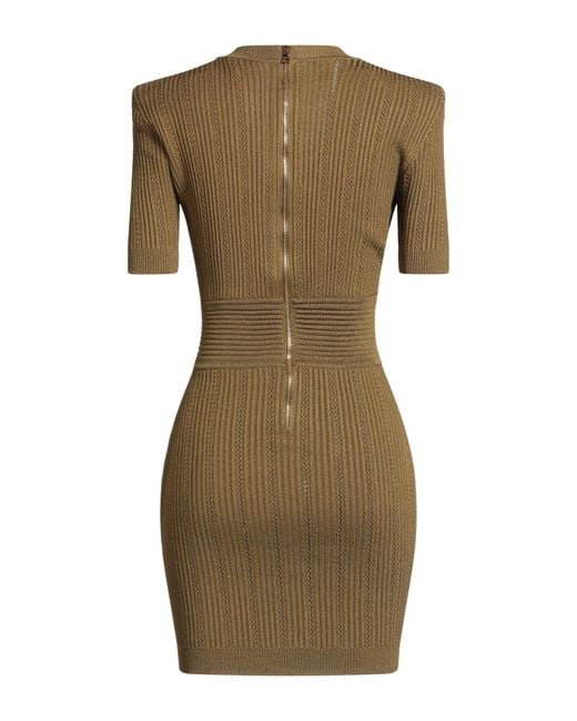 Balmain Green Mini Dress