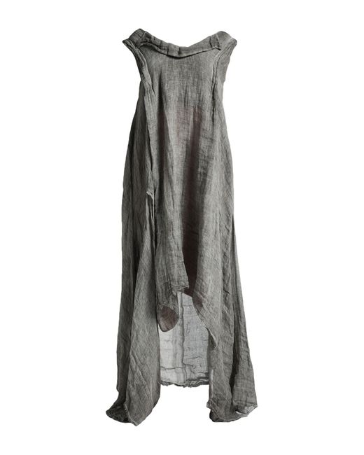 UN-NAMABLE Gray Midi-Kleid