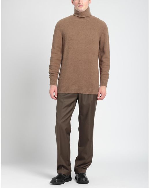 Roberto Collina Brown Turtleneck for men