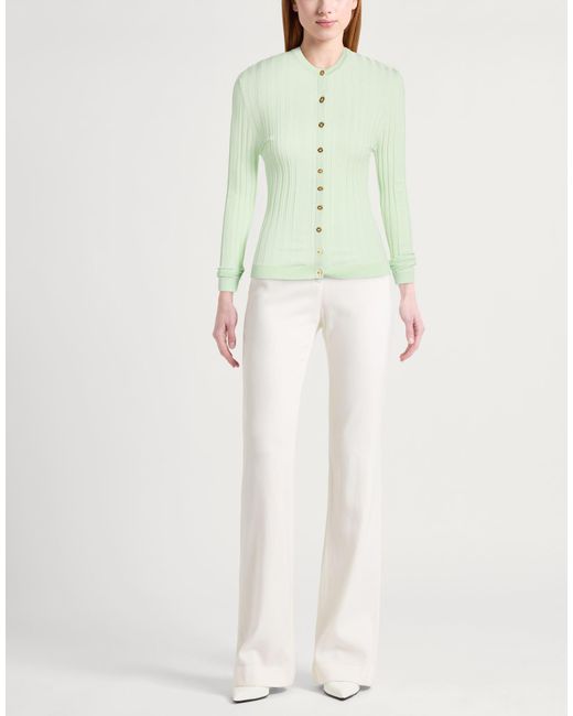 Elisabetta Franchi Green Cardigan Viscose, Polyamide