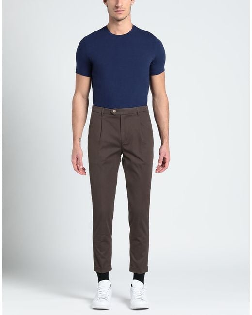 0/zero Construction Gray Pants Cotton, Elastane for men