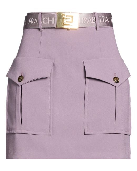 Elisabetta Franchi Purple Mini Skirt