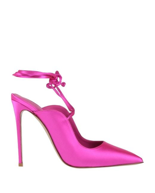 Le Silla Pink Fuchsia Pumps Textile Fibers
