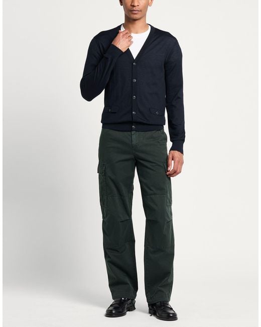 Dolce & Gabbana Blue Cardigan Cashmere for men