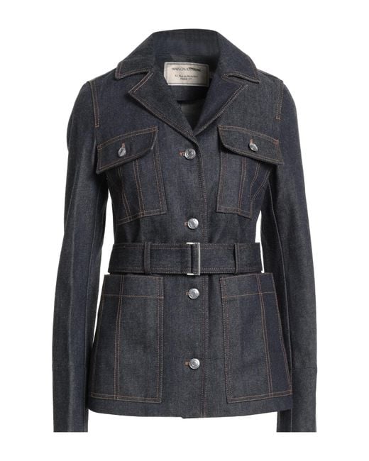 Maison Kitsuné Black Denim Outerwear