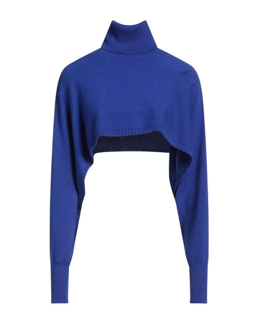 EMMA & GAIA Blue Turtleneck