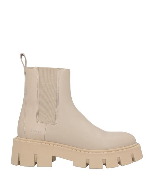 COPENHAGEN Natural Ankle Boots Calfskin