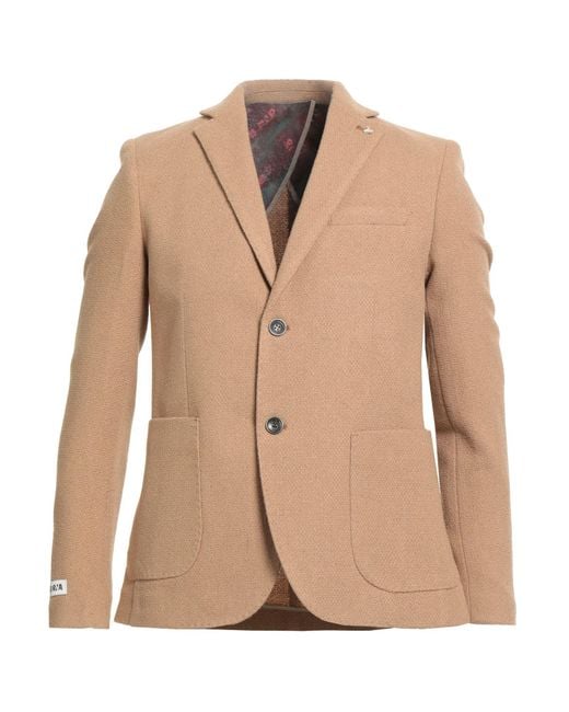 Berna Natural Blazer Acrylic, Polyester, Wool for men