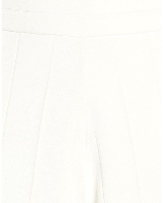 Max Mara White Pants Viscose, Polyamide