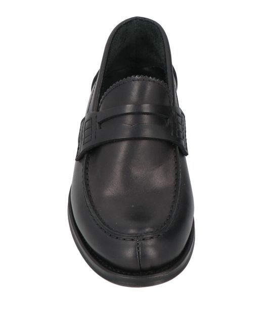 Antica Cuoieria Black Loafers for men