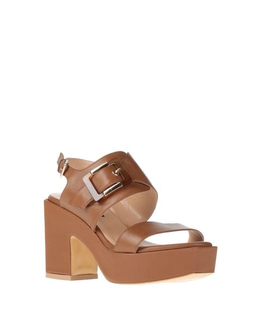 Albano Brown Sandals Leather