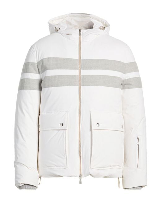 Eleventy White Puffer Polyamide, Rubber, Wool for men