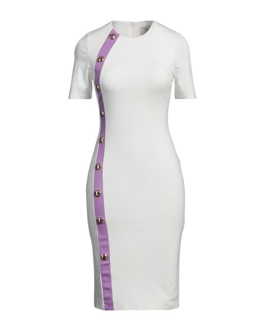 Gaelle Paris White Midi Dress