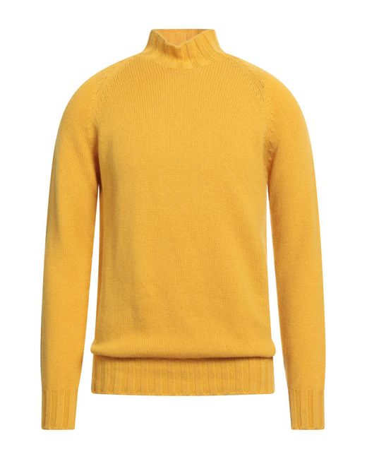 Tagliatore Rollkragenpullover in Yellow für Herren
