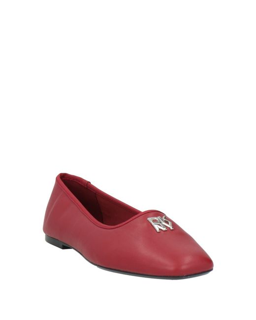 DKNY Red Ballet Flats