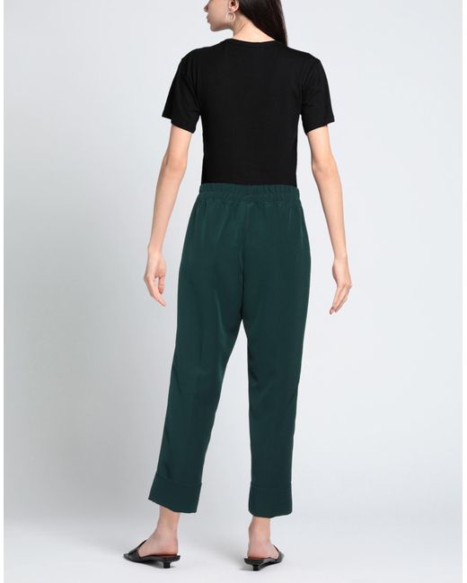KATE BY LALTRAMODA Green Cropped Trousers