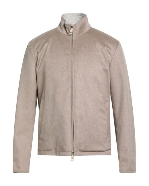 KIRED Gray Jacket Cashmere, Polyester for men