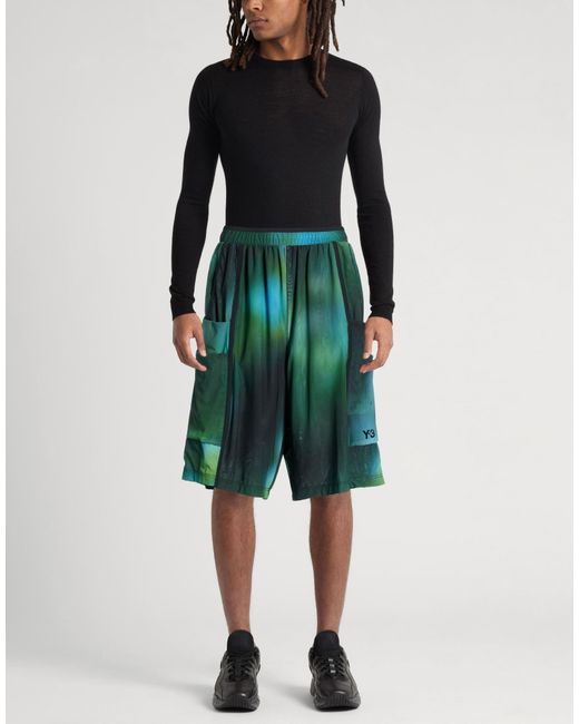 Y-3 Green Shorts & Bermuda Shorts for men